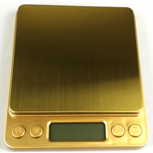 KL-I2000 złota Waga cyfrowa do 2 kg z dokładnością do 0,1 g