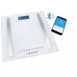 EBS016W Cyfrowa waga osobowa Esperanza 8w1 z bluetooth b. Fit biała