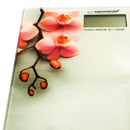 Esperanza EBS010 Orchid osobista waga cyfrowa wzór orchidei do 180kg / 100g